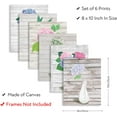 thumbnail image 2 of Blossom Hydrangea Floral Canvas Wall Art Pictures Flower Canvas Prints 6 Piece Unframed Rustic Home Decor Artwork for Office Bedroom Living Room DIY, 2 of 7