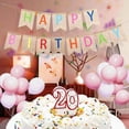 thumbnail image 5 of Banderines de arpillera CHAO 13 piezas con texto Happy Birthday Decoración para fiestas, 5 of 5