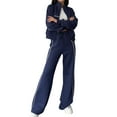 thumbnail image 2 of Conjunto Deportivo de Dos Piezas para Mujer, Ideal para Otoño Incluye Sudadera de Larga con Cremallera y Pantalón Azul L, 2 of 8