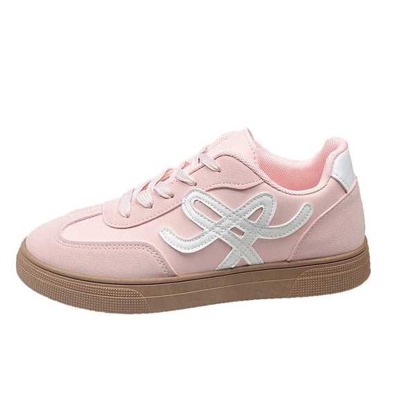 Women Classic Retro Gum Sole Fashion Sneakers Casual Tennis Skate Shoe Leather Walking Footwear Anti Trainers