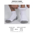 thumbnail image 5 of Athlemo Athletic Quarter Socks 4-Pack, Cushioned Breathable Sports Socks for Men, Sizes 10-13 & 13-15, 5 of 8