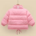 thumbnail image 5 of Esaierr Kids Baby Girls Boys Down Cotton Jacket Stand-Up Collar Cotton Coats Toddler Solid Color Warm Winter Tops Short Outerwear for 1-10 Years, 5 of 5
