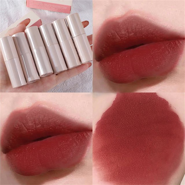 Velvet Mist Face Lip Mud Lipstick Lip Mud Waterproof Long Lasting Proof Velvet Lip Stains Multi Purpose For Lip And Cheek Non~Stick Cup Not Fade Lip Gloss Makeup Cosmetics, Color Lipstick
