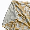 thumbnail image 2 of Simply Daisy 50" x 60" Evelyn Fleece Throw Blanket, Corn Yellow, 2 of 4