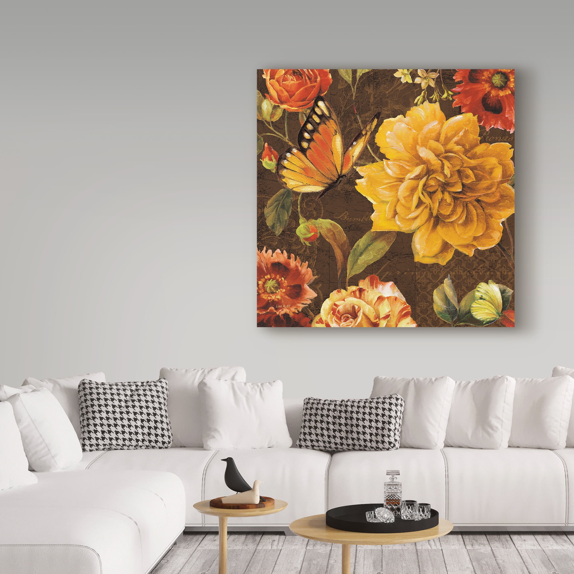 Trademark Fine Art 'Rainbow Garden II Chocolate' Canvas Art by Lisa Audit