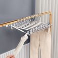 thumbnail image 3 of Percha Metal para Pantalones Antideslizante Ahorra Espacio Acero Inoxidable (blanco) 10 Uds., 3 of 7