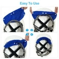 thumbnail image 6 of Uxcell Hard Hat Sweatband Cotton Hard Hat Liner Snap Button Helmet Forehead Sweating Pads Blue Gray Black 12 Pack, 6 of 6