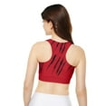 thumbnail image 4 of Effete Feline Claw Marks Scratch Fully Lined Padded Sports Bra (AOP), 4 of 4