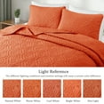 thumbnail image 7 of Exclusivo Mezcla Twin Quilt Bedding Set, Lightweight Soft Bedspreads Coverlets with 1 Pillow Sham, Modern Orange Quilts Twin XL Size for All Seasons, 7 of 7