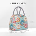 thumbnail image 2 of Balery Colorful Donut Bolsa de Almuerzo para Mujeres, Caja de Almuerzo, Bolsa de Almuerzo Pequeña Impermeable, Tote de Almuerzo Reutilizable con Gran Capacidad, 2 of 6