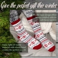 thumbnail image 2 of Women's Double Layer Thick Super Soft Cozy Warm Fuzzy Comfy Home Indoor Outdoor Cabin Sock, Style 40, 2 of 4