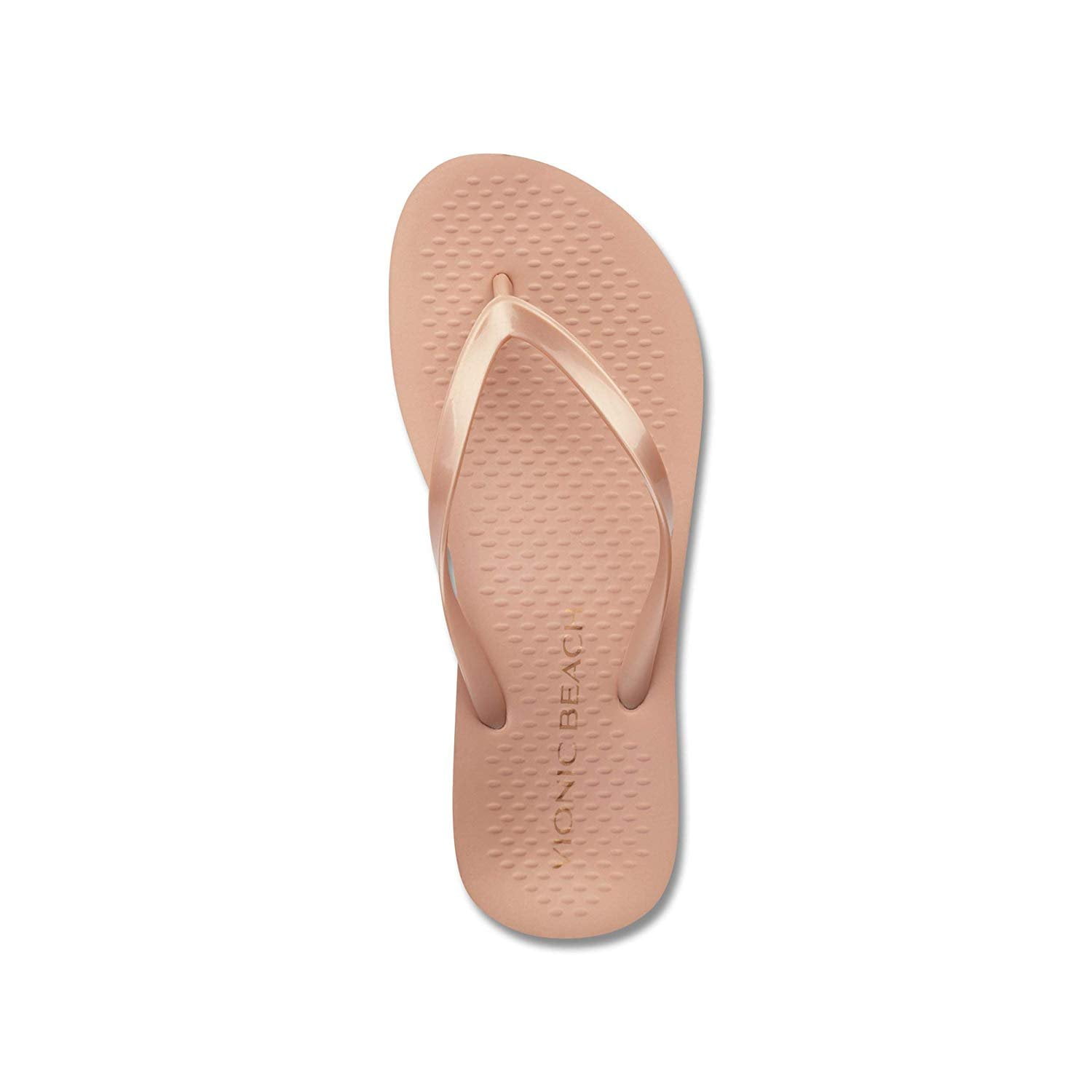 Vionic Women's Beach Noosa Flip-Flop, Rose Gold, 10 Medium US
