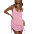 thumbnail image 2 of Honeeladyy Beach Kimonos for Women Women's Summer Beach Cover Up Sleeveless Backless Beach Knitted Sun Protection Clothes Seaside Vacation Knit Cover Up Skirt, 2 of 5