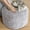 Light Grey, variant on Stuffed Round Pouf Ottoman,Corduroy Foot Rest with Shredded Foam Filling, Lightweight and Fluffy Pouf Storage Ottoman for Living Room,Floor Poufs for Couch,20"x15", Light Grey