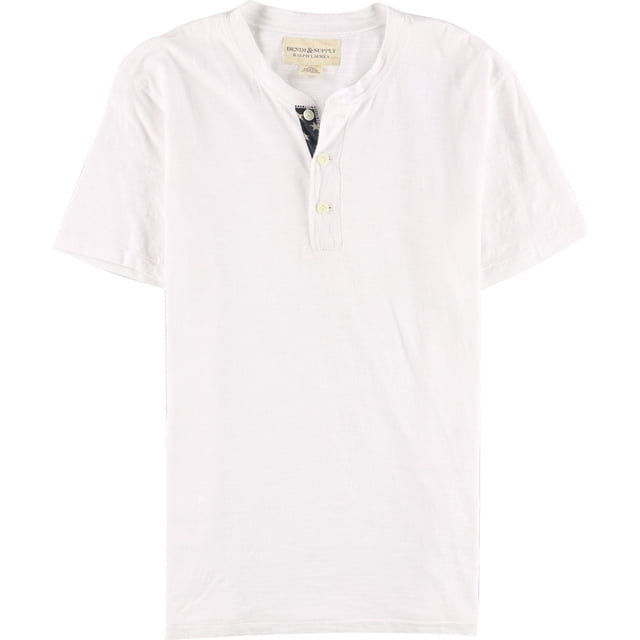 Camiseta Henley Ralph Lauren para Hombre Color Blanco Grande