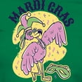 thumbnail image 3 of CafePress - Mardi Gras Flamingo T Shirt - Women's Traditional Fit Dark T-Shirt, 3 of 4