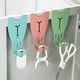 thumbnail image 2 of Punch Free Over Door Hook Towel Hanger, Cartoon Rabbit Door Back Hook Wardrobe Hanger for Coats, Clothes & Towels, Stainless Steel Bedroom Door Hook Green, 2 of 5