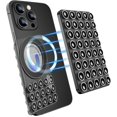 thumbnail image 1 of AIR-Silicone Suction Phone Case Magnetic Mount - Hands-Free, Strong Grip Holder for Selfies and Videos - Durable, Easy to Use - iPhone and Android Compatible for iPhone 15/14/13 Pro Max (Blacd), 1 of 4