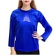 thumbnail image 2 of Blusas y camisas de manga larga con cuello redondo Conjunto de rendimiento con brillo para niños Camiseta versátil de manga larga con cuello redondo para niños Camiseta de poliéster para niños, 2 of 6