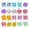 Multicolor, variant on 20 Pack Light Up Ice Cubes with Reusable Acrylic Design,0.55 Inch,Light Purple,for Party Table Decorations
