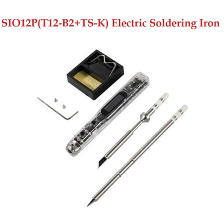 

SI012 Pro(T12-+-K)Portable Electric Soldering Iron Smart LED Digital Display Adjustable Temp Iron Built-in Buzzer