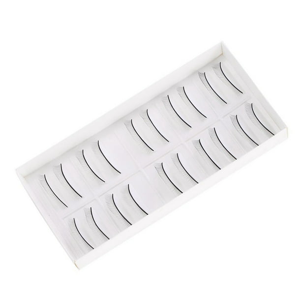 Pestañas de práctica, 10 pares de pestañas de práctica, pestañas postizas, herramienta de extensión de pestañas, diseño aerodinámico