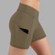thumbnail image 2 of TaTaai Women's High Waisted Butt Lifting Yoga Shorts with Pockets Solid Stretchy Running Gym Workout Shorts Scrunch Booty Athletic Fitness Pants Gift, 2 of 8