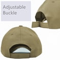 thumbnail image 4 of Glory Max Plain Solid Baseball Cap Sun Visor Adjustable Ball Hat Khaki, 4 of 5