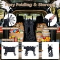 thumbnail image 6 of Wanan Foldable Push-Pull Rod Wagon 2 Seater Stroller with Adjustable Canopy, Black, 6 of 9
