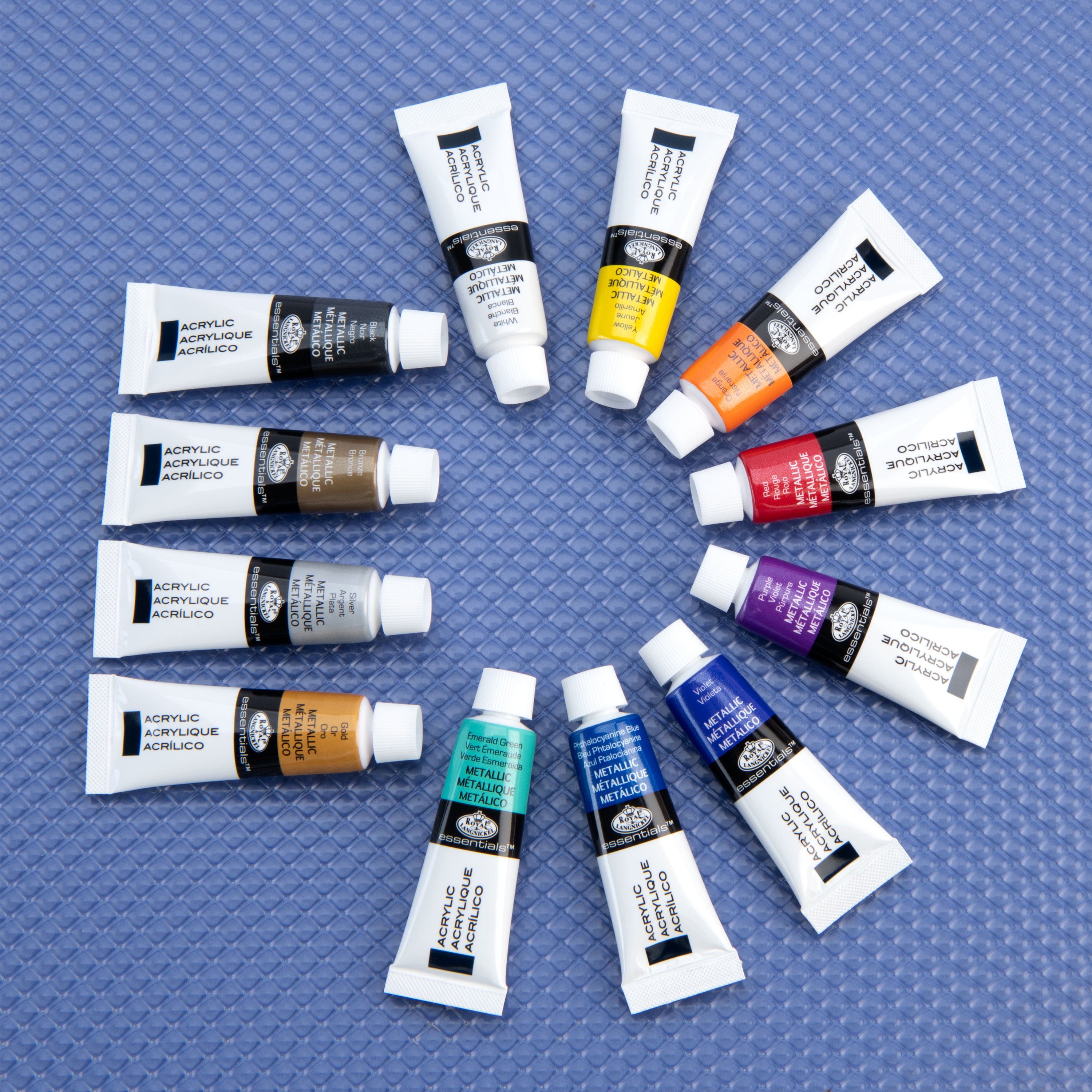 Royal & Langnickel Acrylic Paint Neon Colours Set 12 X 12ml 