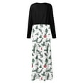 thumbnail image 5 of Christmas Dresses for Women Women's Fashion Casual Christmas Print Round Neck Long Sleeves Oversized Dress for Christmas Party,Army Green,L, 5 of 5