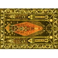 thumbnail image 1 of Ahgly Company Machine Washable Indoor Rectangle Medallion Yellow Traditional Area Rugs, 5' x 8', 1 of 4