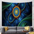 thumbnail image 2 of Tapiz de pared geométrico abstracto con mandala 150x150 cm en microtela, 2 of 2