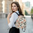 thumbnail image 6 of FORMRS Mini Backpack Purse for Women Travel Daypack Casual Shoulder Bag, Orange Christmas Gift Pattern, 6 of 7