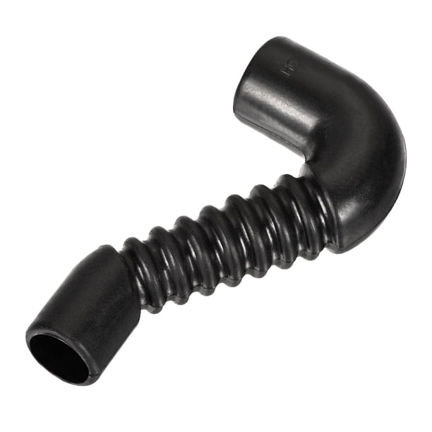 Manguera de desagüe para lavadora Uxcell, 17mm 14mm ID 93mm Longitud Tubo en ángulo Negro