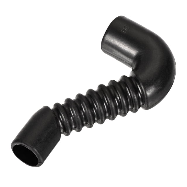 Manguera de desagüe para lavadora Uxcell, 17mm 14mm ID 93mm Longitud Tubo en ángulo Negro
