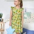 thumbnail image 4 of Fotbe Cartoon Dinosaurs,Cute Dinosaurs Vestido de Dormir para Niñas de 3 a 10 Años, Mangas Cortas, Estilo Princesa, Pijama Camisón con Mangas Voladas-XX-Large, 4 of 6