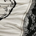 thumbnail image 5 of Way to Celebrate Halloween Soft Touch Black & White Skull Jacquard Knitted Tapestry Throw, 5 of 5