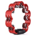 thumbnail image 1 of Tambourin à Main Rouge avec Jingles en Métal Croquants, Instrument de Percussion Durable en ABS et Acier Inoxydable - Jouet Musical Parfait et Cadeau de Fête pour Réunions de Famille, Activités en Classe, Anniversaire et, 1 of 6