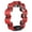 Red, variant on Tambourine for Adults Pleasant Jingle Sound Hand Cranked Bell Rings Metal Bell Sound Percussion Instruments Home School Party Supplies Double Jingles Tambourine for Classrooms Bands Orchestras