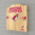 thumbnail image 7 of Arizona Coyotes Logo Dart Board Cabinet Set with 6 Steel Tip Darts, 7 of 7