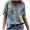 Blue, variant on Aloohaidyvio Tops,Womens Tops Casual Round-Neck Printed T-Shirt Loose Short Sleeve Blouse