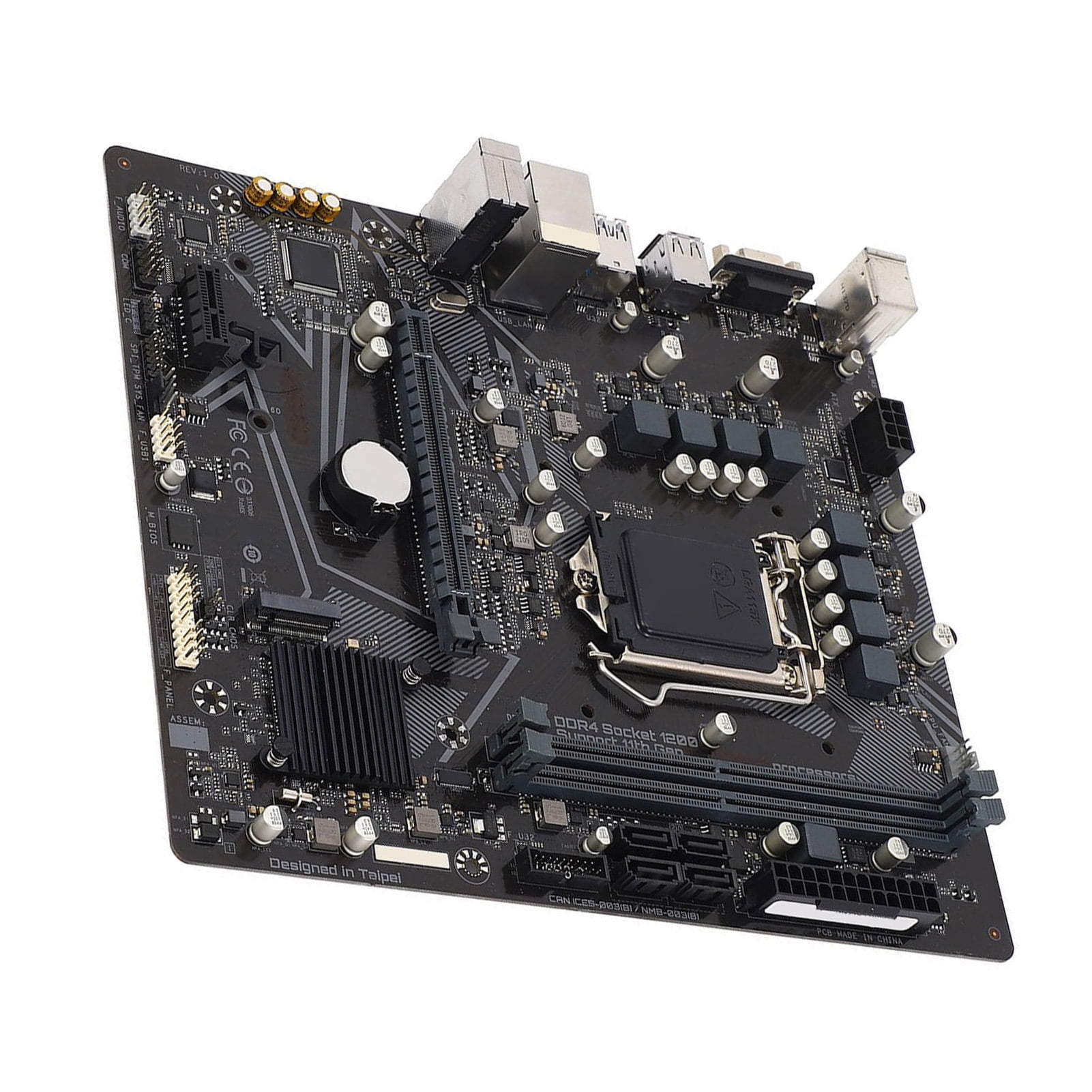 M-ATX Computer Motherboard, Sturdy Stable Efficient H510M-S2 Computer Motherboard 2 Channel DDR4 for Work