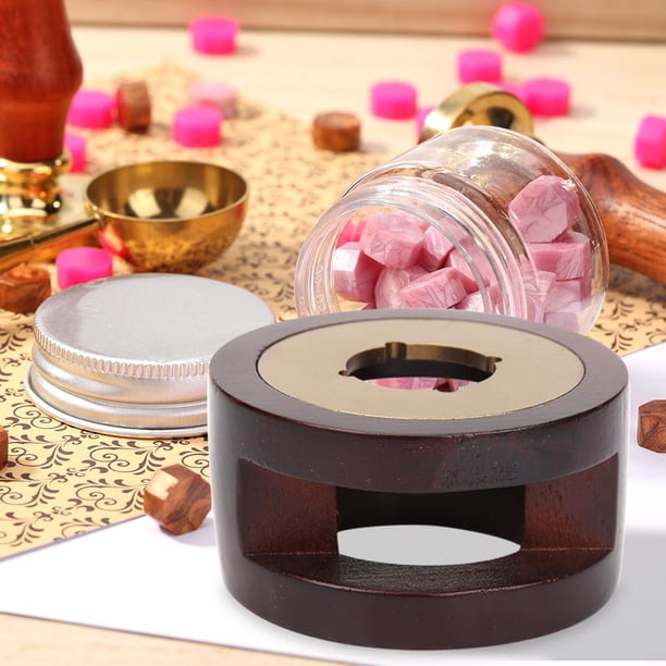 Vintage Stamp Wax Seal Beads Sticks Warmer Cera Fusión Horno Estufa Olla Wdftyju Libre de BPA