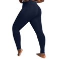 thumbnail image 4 of vigerkar Plus Size Leggings with Pockets for Women, High Waist Workout Tummy Control Yoga Pants 2025 Navy, 4XL, 4 of 7