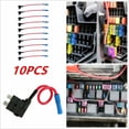 thumbnail image 3 of SPRING 10x ATO ATC Blade Fuse TAP Dual Circuit Adapter Auto CAR Practical ABS+copper Wire Auto Accessories Tools Mini, 3 of 9