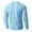 Sky Blue, variant on Posijego Men's Spring Shirts Long Sleeve V Neck Button T-Shirts Casual Lightweight Pullover Basic Tee Shirts for Men