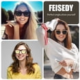 thumbnail image 4 of Gafas de sol FEISEDY Trendy Vintage Square Cat Eye UV400 B2473, 4 of 7