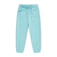 thumbnail image 7 of ITSAME Boys Girls Jogger Sweatpants Fleece-Lined Drawstring Elastic Waist Fall Winter Casual Active Pants with Pockets Light Blue Size 5T, 7 of 7