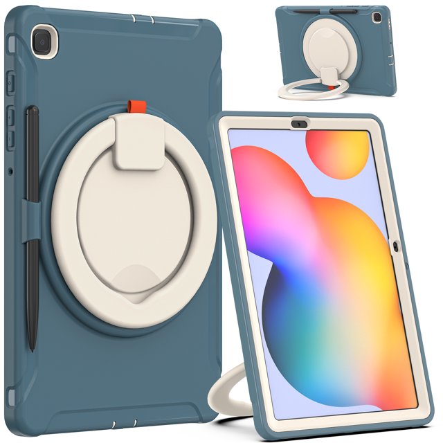 Case de tableta para Galaxy Tab S6 Lite 10.4 '' 2020/2022 con soporte giratorio de 360 grados Ikkle Tab S6 Lite 10.4 2020/2022